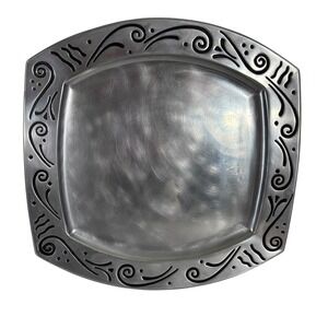 Lenox Metal Serveware SPYRO Design - ‎ Square Serving Tray 14" X 14"